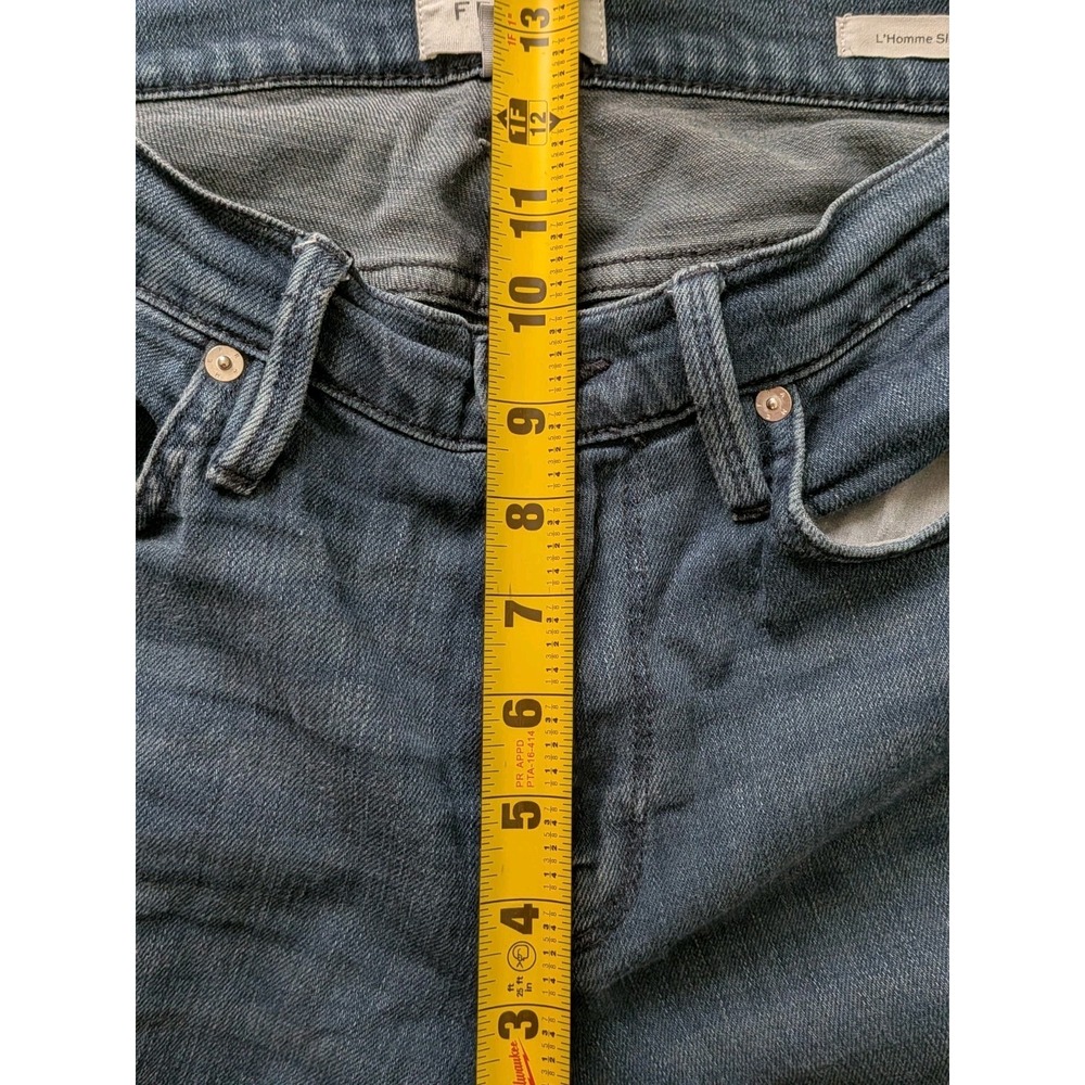 Frame L'Homme Slim Fit Jeans Mens 32 (Fits 34x29) Blue Medium Wash Denim - Picture 11 of 13